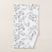 Folithe de Noël et baies (Serviette à main)