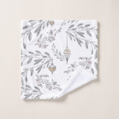 Folithe de Noël et baies (Gant de toilette)