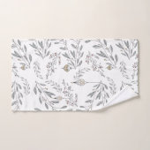 Folithe de Noël et baies (Serviette à main)