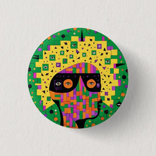 Folk 001 Nancy Ronde Button 3,2 Cm (Voorkant)