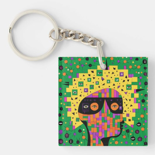 Folk 001 Nancy Sleutelhanger (voorkant)