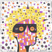 Folk 001 Nancy Sticker (Voorkant)