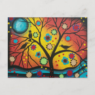 FOLK ART A Morning With You BY LORI carte postale