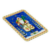 FOLK ART BALTIMORE QUILT FATHER CHRISTMAS HOLIDAY MAGNEET (Rechterzijde)