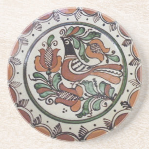 Folk Art Bird Zandsteen Onderzetter
