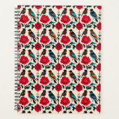  Folk Art Birds & Florals Patroonplanner Planner (Voorkant)