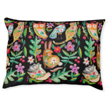 Folk Art Bloemen Dieren Vrienden Groot Huisdier Be