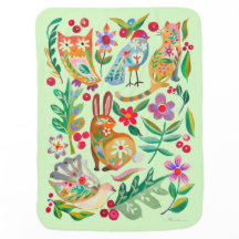 Folk Art Bloemen Dieren Vrienden Kleurkeuze