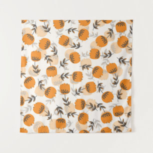 Folk Art Bloemen Scandinavische stijl Wandkleed