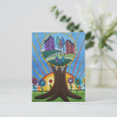 Folk Art BY LORI EVERETT briefkaart (Staand voorkant)