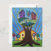 Folk Art BY LORI EVERETT briefkaart (Voorkant / Achterkant)