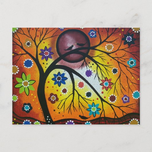 FOLK ART DOOR LORI EVERETT BRIEFKAART (Voorkant)