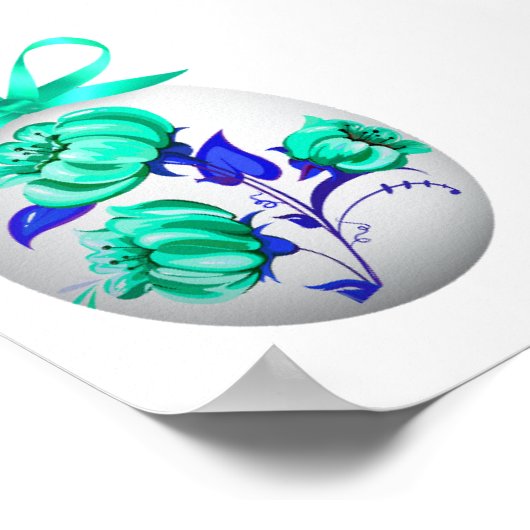 Folk Art Eggs (door Oekraïne geïnspireerd) Poster (Hoek)