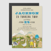  Folk Art Farm Animals Boy 2e verjaardag