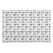 Folk Art Floral Geometric Pattern Kussensloop (Voorkant-Rechts)