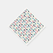 Folk Art Floral Geometric Pattern Servet (Hoek)