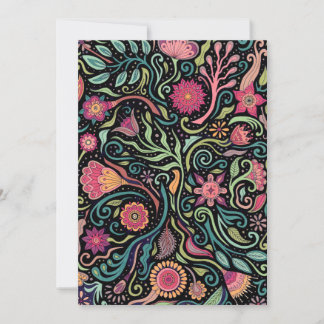 Folk Art Flower Kaart