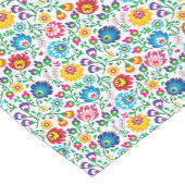 Folk Art Flower Pattern 2 Korte Tafelloper (Hoek)