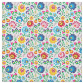 Folk Art Flower Pattern 2 Stof (Close Up)