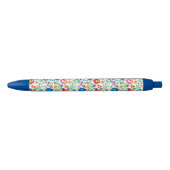 Folk Art Flower Pattern 2 Zwarte Inkt Pen (Voorkant)