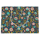 Folk Art Flower Pattern Groot Cadeauzakje (Voorkant)