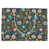 Folk Art Flower Pattern Groot Cadeauzakje (Achterkant)