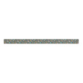 Folk Art Flower Pattern Grosgrain Lint (Voorkant)