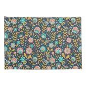 Folk Art Flower Pattern Kussensloop (Achterkant-Rechts)