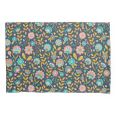 Folk Art Flower Pattern Kussensloop (Voorkant-Links)