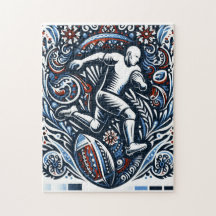 Folk Art Football Symphony" Puzzel