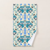 Folk Art Fox Print Decor (Serviette à main)