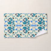 Folk Art Fox Print Decor (Serviette à main)