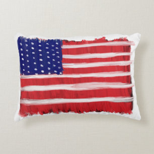 Folk Art gekleurde vlag Accent Kussen