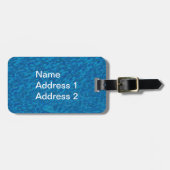 Folk Art Green Mermaid String of Red Hearts Bagagelabel (Voorkant horizontaal)