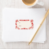 Folk Art Holiday Gift Label Labels (Insitu)