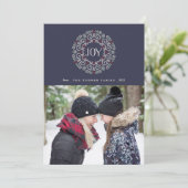 Folk Art Joy | Carte photo de vacances (Debout devant)