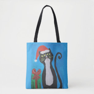 Folk Art-kerstkat Draagtas