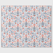 Folk Art-kerstversieringen Cadeaupapier (Vlak)