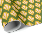 Folk Art-kerstversieringen Cadeaupapier (Rol Hoek)