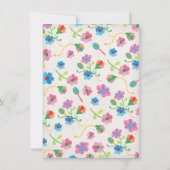 Folk Art Mexicain Fête Anniversaire Invitation (Dos)