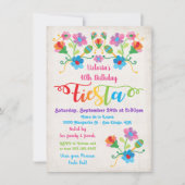 Folk Art Mexicain Fête Anniversaire Invitation (Devant)