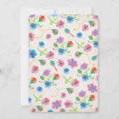 Folk Art mexicain Fiesta Faire-part de mariage (Dos)