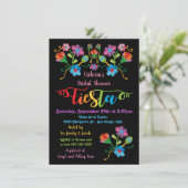 Folk Art Mexicaine Fiesta Bridal Shower Invitation (Debout devant)