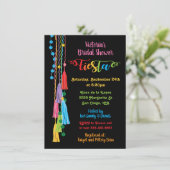 Folk Art Mexicaine Fiesta Bridal Shower Invitation (Debout devant)