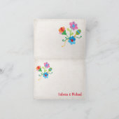 Folk Art Mexican Fiesta dank u briefkaarten (Binnen)