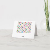 Folk Art Mexican Fiesta dank u briefkaarten (Achterkant)