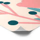 Folk Art Moths: Heldere illustratie Poster (Hoek)