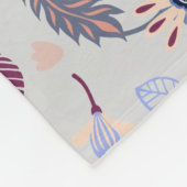 Folk Art Naadloos Patroon Fleece Deken (Hoek)