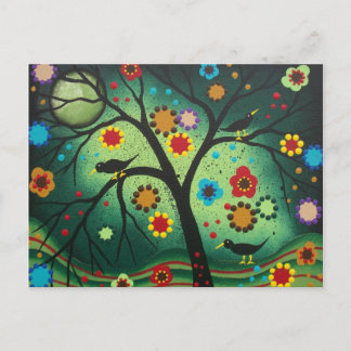 FOLK ART Nooit alleen via LORI EVERETT briefkaart