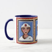 Folk Art Nurse - RN / mok van genezing (Links)